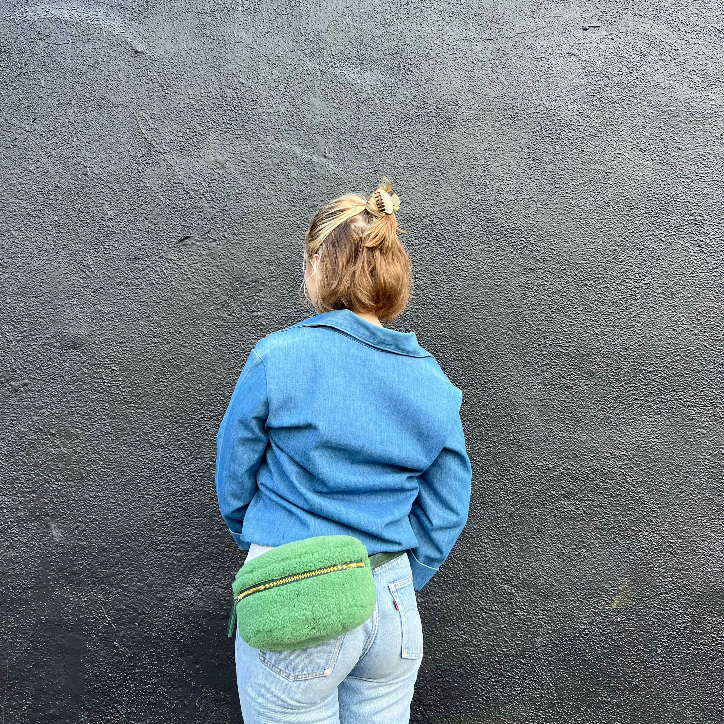 PRIMECUT: MINT SHEARLING BUM BAG